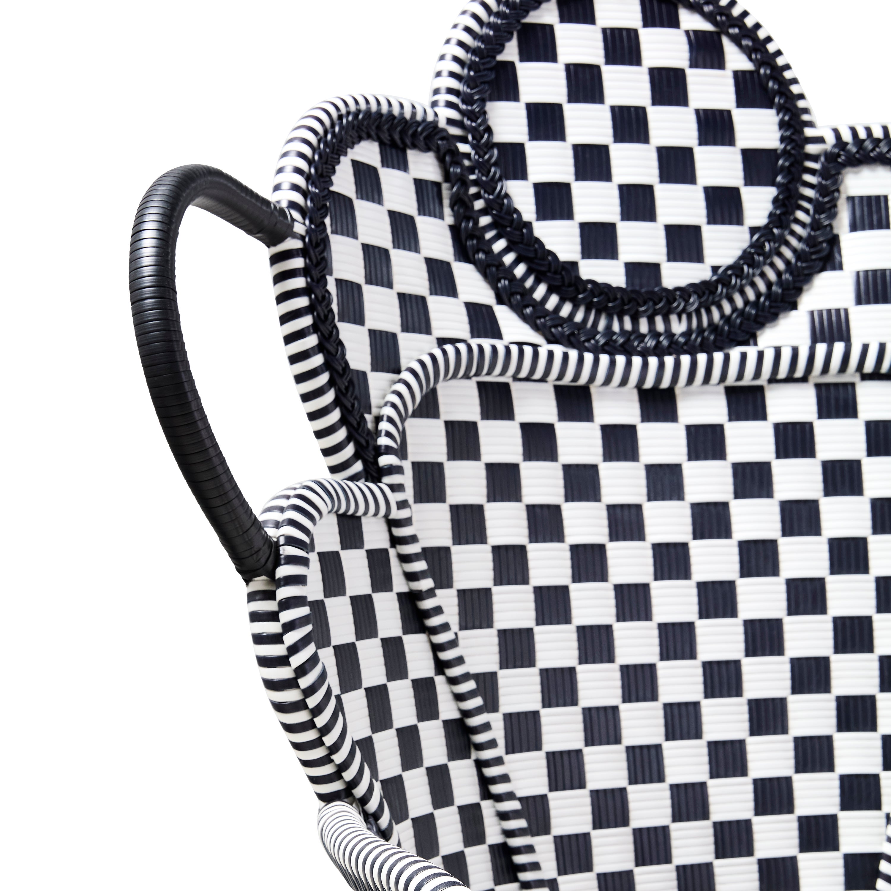 MacKenzie-Childs | Gambit Check Outdoor Wing Chair