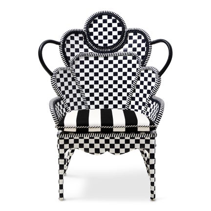 Gambit Check Outdoor Wing Chair