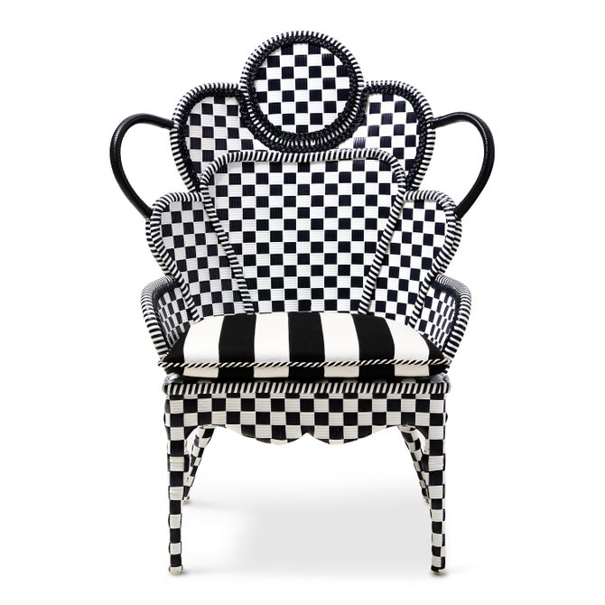 Gambit Check Outdoor Wing Chair image number 0