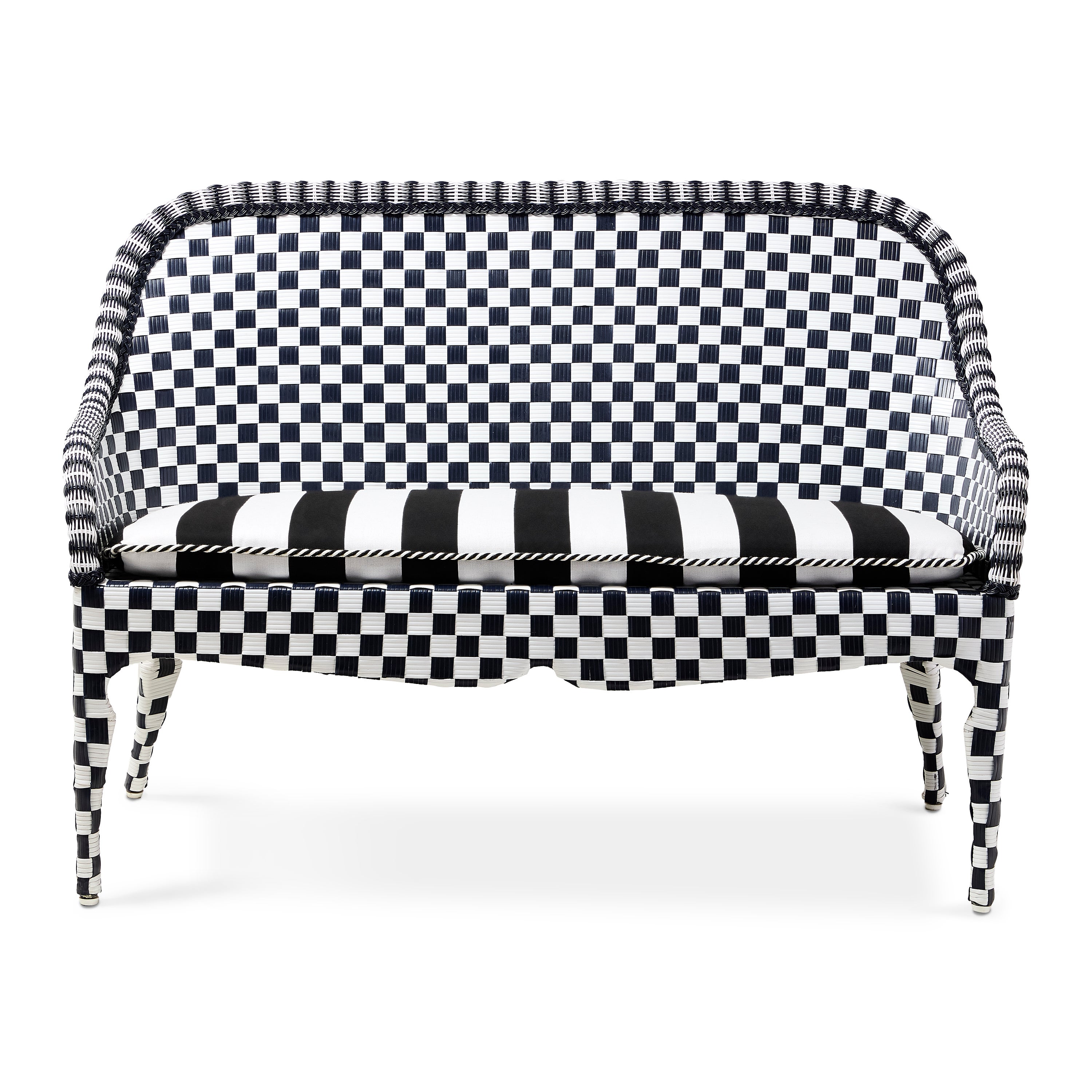 MacKenzie-Childs | Gambit Check Outdoor Loveseat