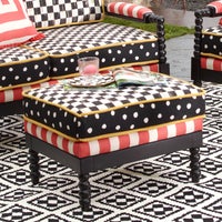 Spindle Cabana Outdoor Ottoman