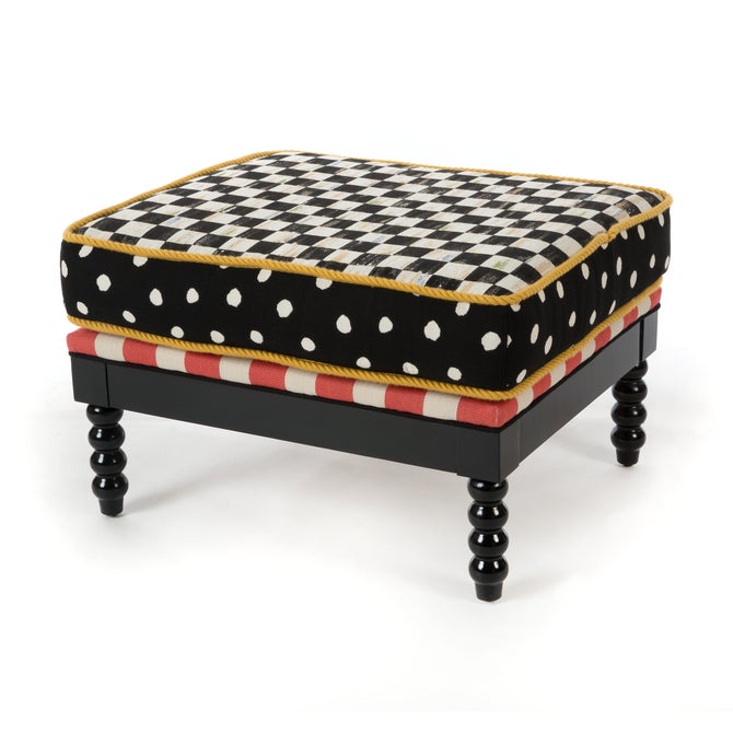 Spindle Cabana Outdoor Ottoman image number 0