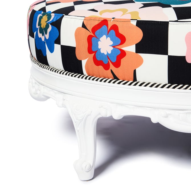 Outdoor Dolce Vita Jumbo Upholstered Ottoman image number 1