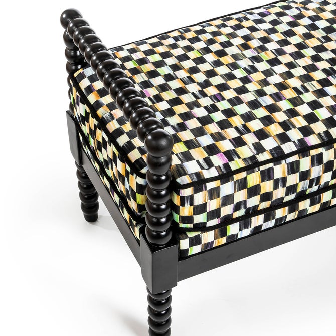 Spindle Check Outdoor Bench image number 2