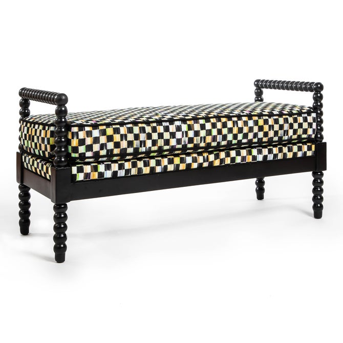 Spindle Check Outdoor Bench image number 0