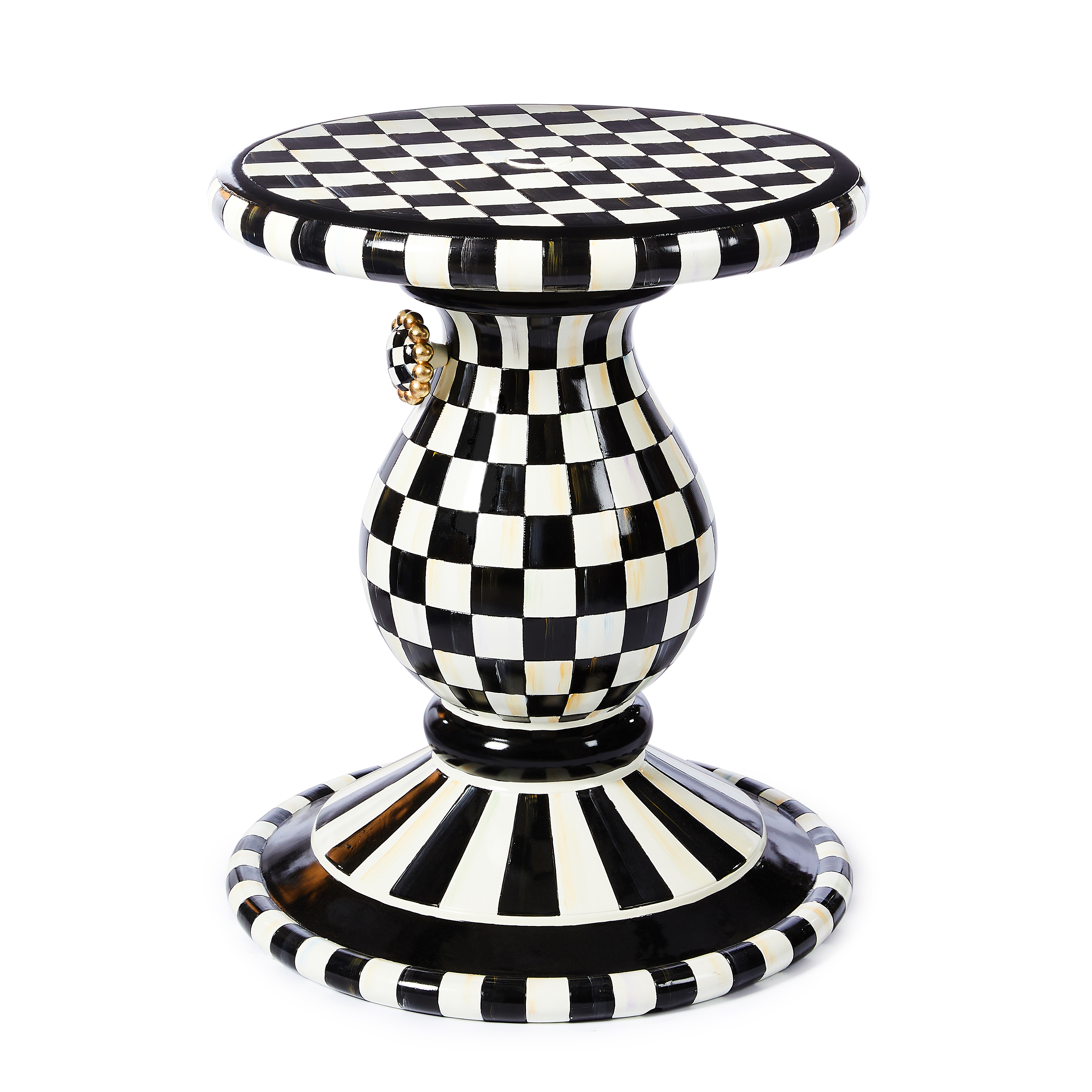 MacKenzie-Childs Courtly Umbrella Stand Side Table - Thumbnail 2