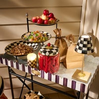 Courtly Stripe Galvanized Indoor/Outdoor Butler
