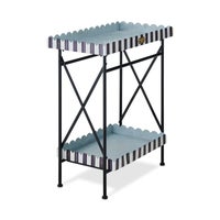 Courtly Stripe Galvanized Indoor/Outdoor Butler