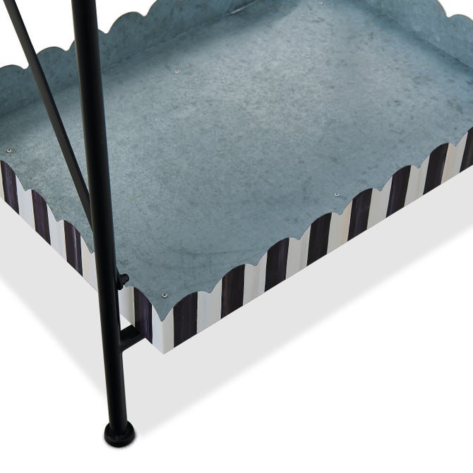 Courtly Stripe Galvanized Indoor/Outdoor Butler image number 5