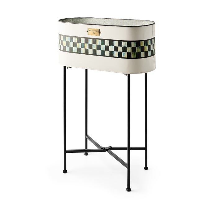 Spectator Galvanized Standing Planter image number 2