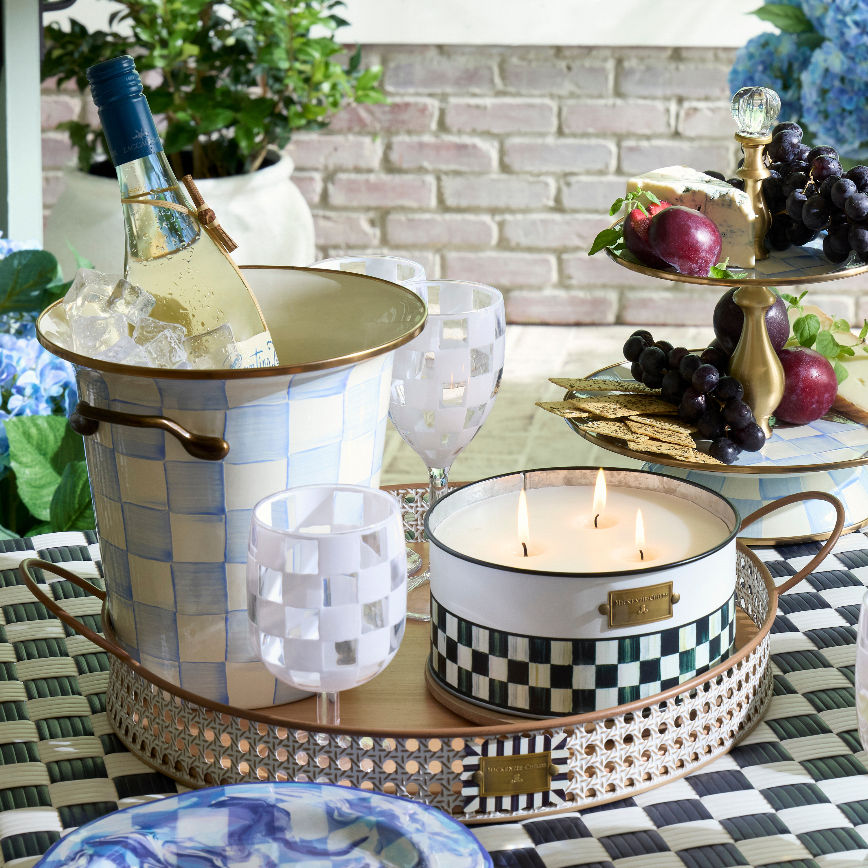 MacKenzie-Childs Cane Serving Tray - Thumbnail 3