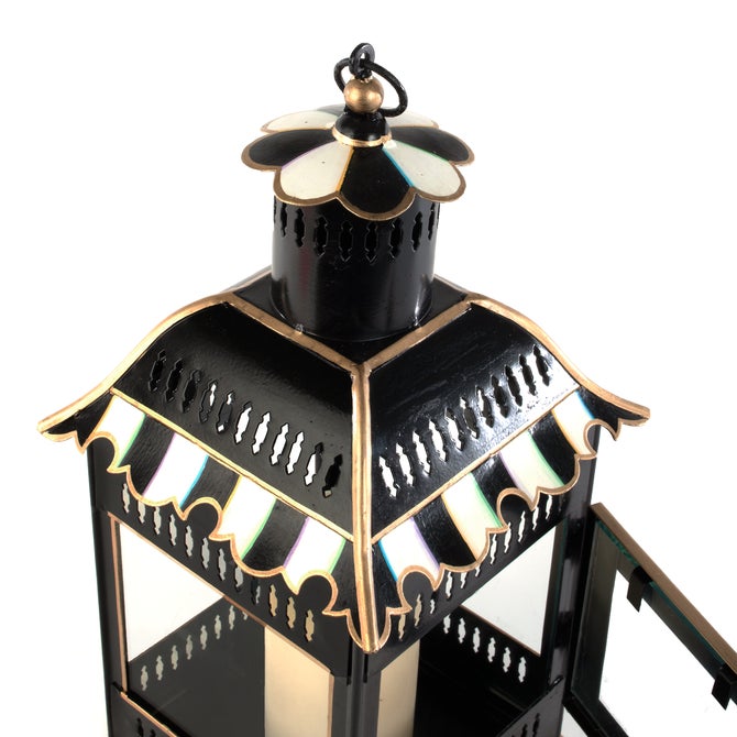 Courtly Stripe Small Candle Lantern image number 14
