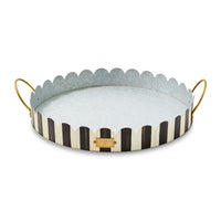 Courtly Stripe Serving Trays, Set of 2