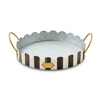 Courtly Stripe Serving Trays, Set of 2