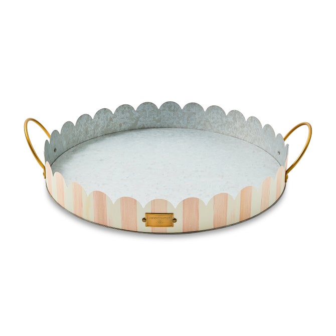 Rosy Stripe Serving Trays, Set of 2 image number 5