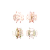 Goody Pink Multi Mini Claw Set of 4