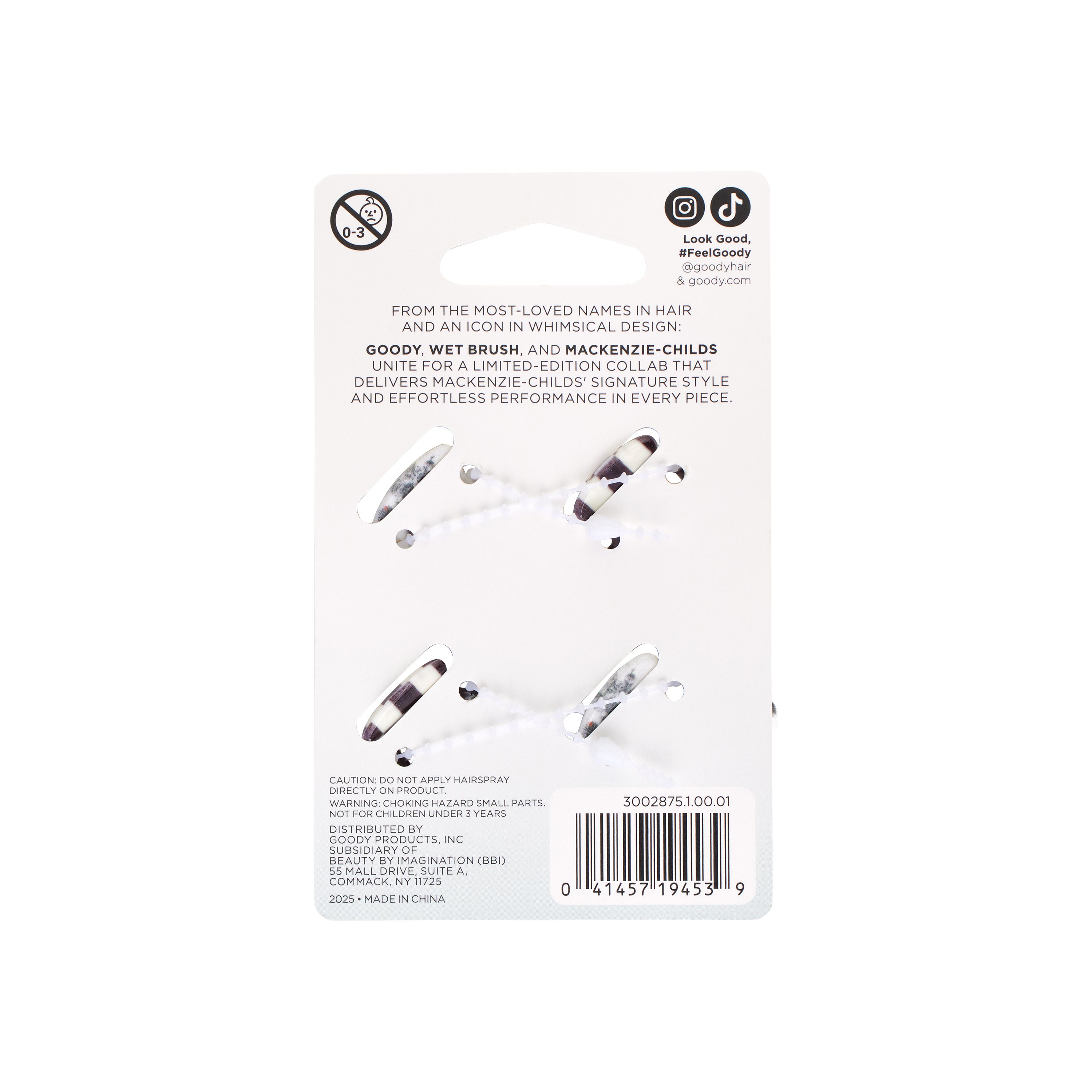 MacKenzie-Childs | Goody Black Multi Mini Claw Set of 4