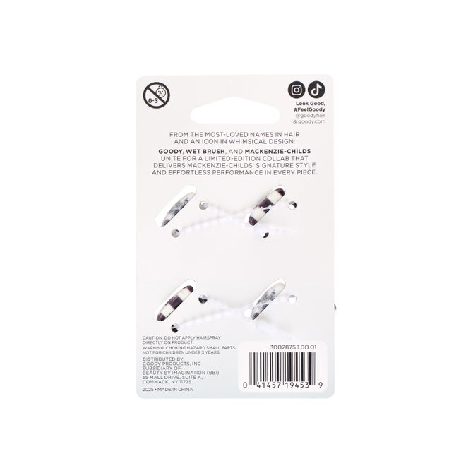 Goody Black Multi Mini Claw Set of 4 image number 4