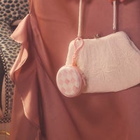Goody Rosy Check Purse Charm Elastic 15 CT