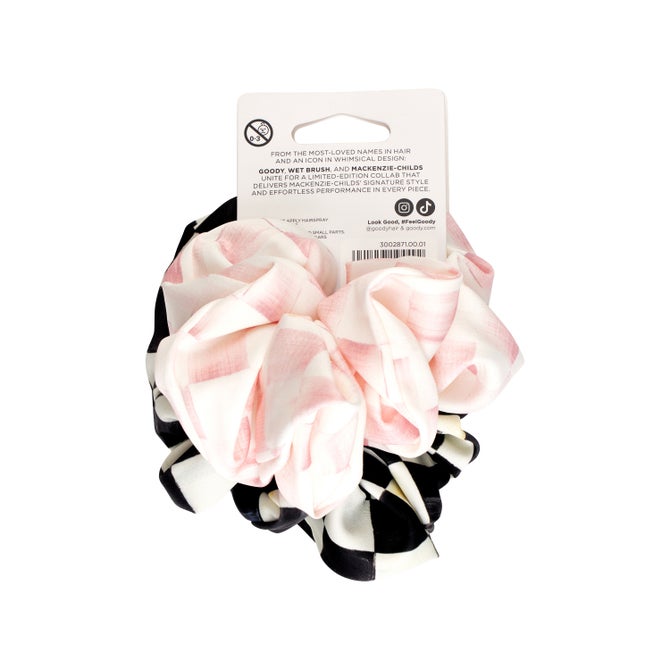 Goody Multi Check Satin Scrunchie Set image number 4