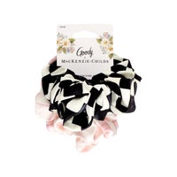 Goody Multi Check Satin Scrunchie Set