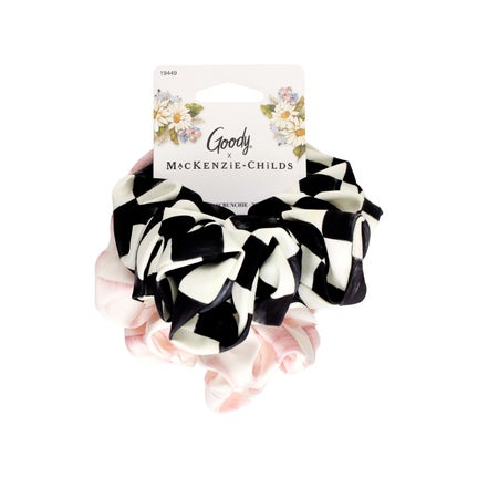 Goody Multi Check Satin Scrunchie Set