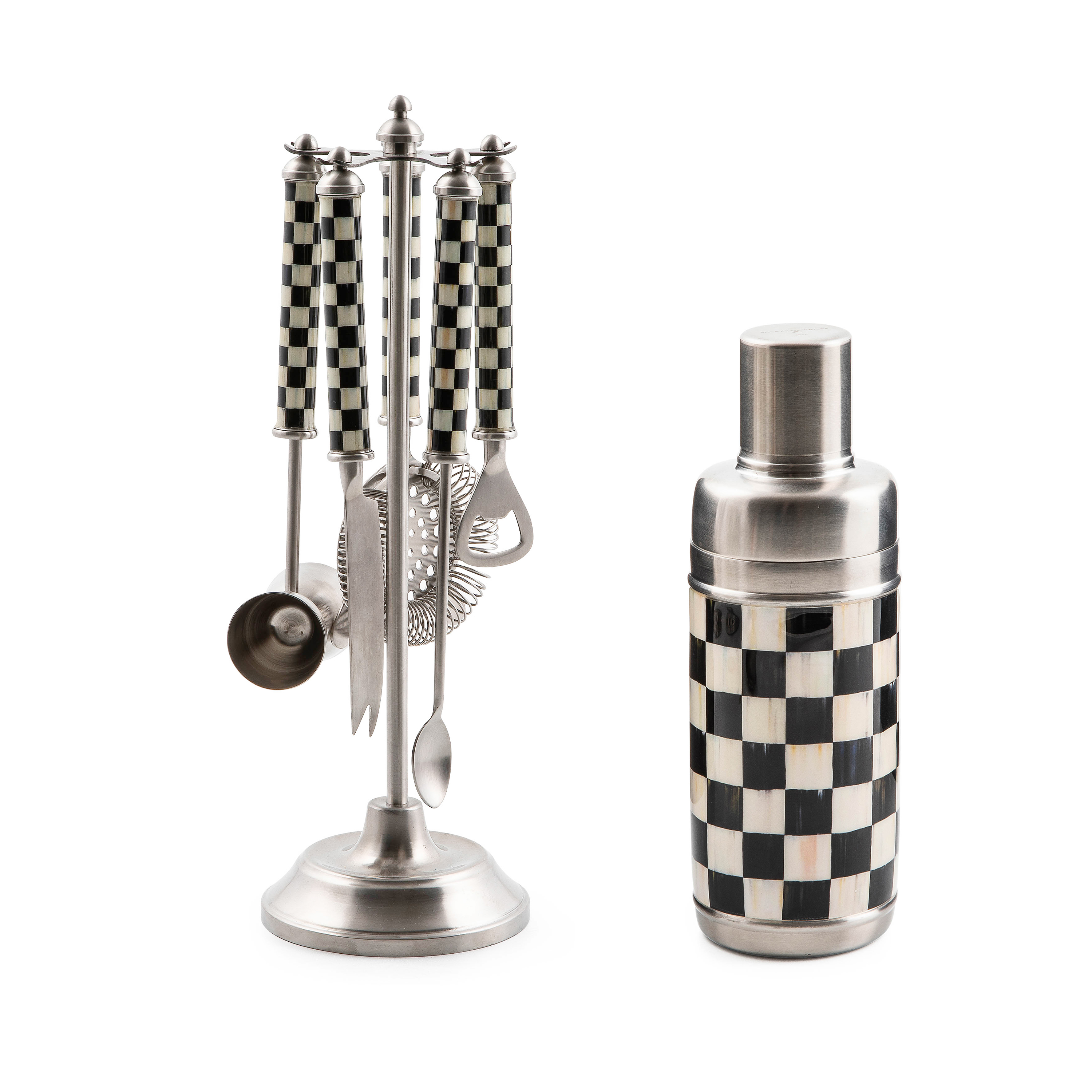 MacKenzie-Childs | Courtly Check 3260 Cocktail Set