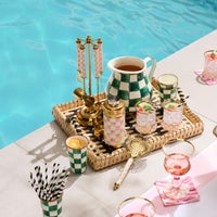 Rosy Check 3260 Gold Cocktail Set