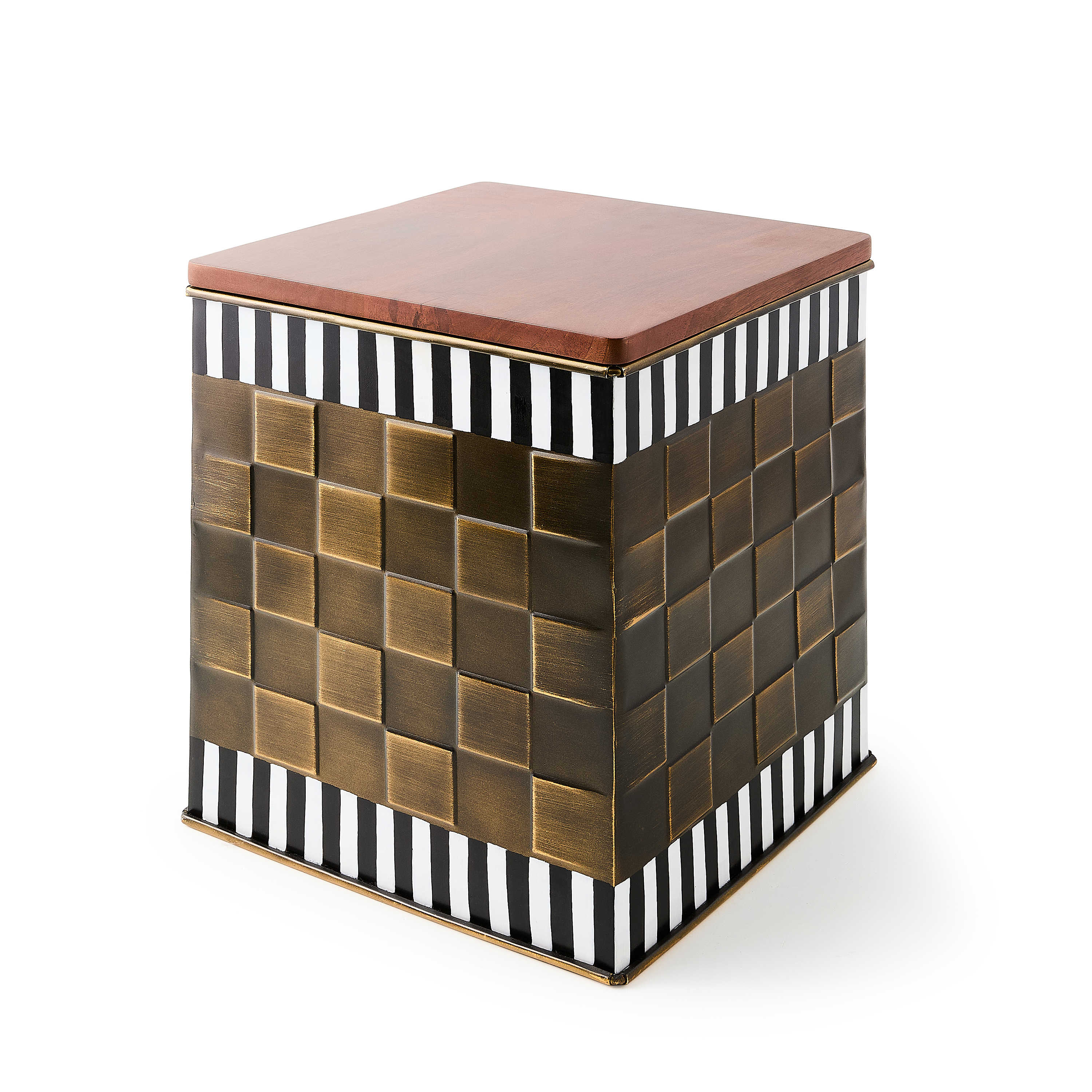 MacKenzie-Childs | Courtly Stripe Short Storage Bin