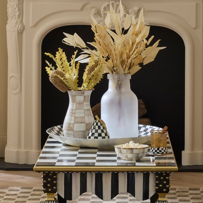 Courtly Check Capiz Decorative Bowl image number 2