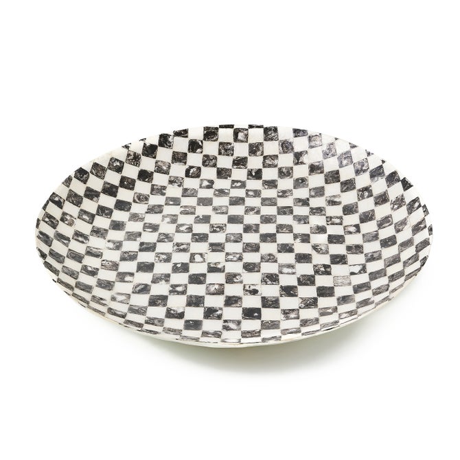 Courtly Check Capiz Decorative Bowl image number 0