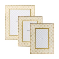 Mocha Check 4" x 6" Glass Frame