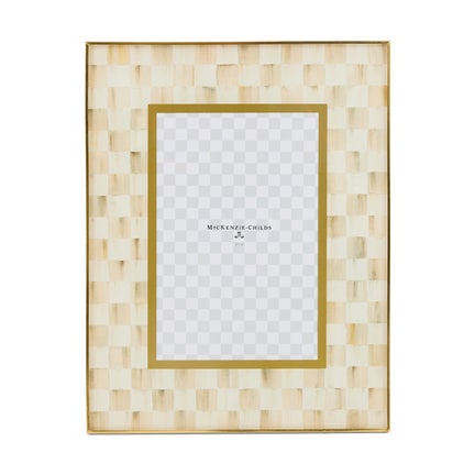 Mocha Check 4" x 6" Glass Frame