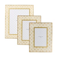 Mocha Check 5" x 7" Glass Frame