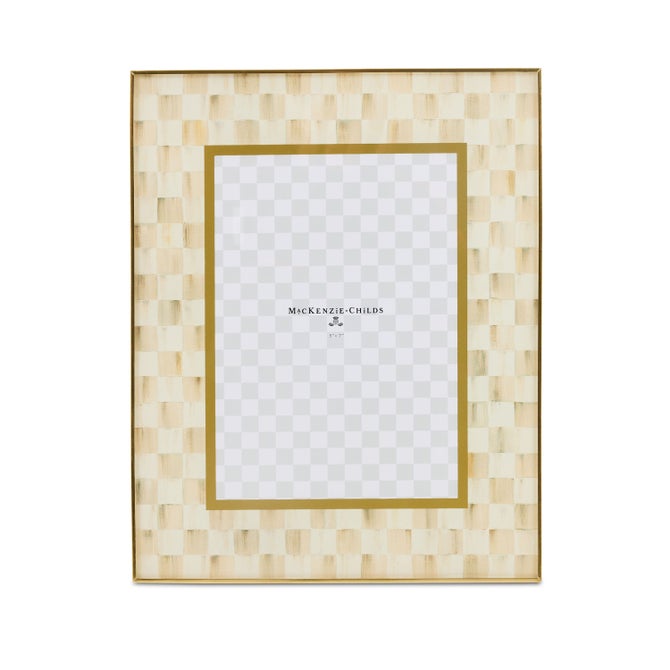 Mocha Check 5" x 7" Glass Frame image number 0