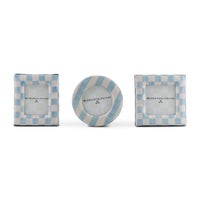 Sky Fabric Frames, Set of 3