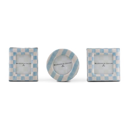 Sky Fabric Frames, Set of 3
