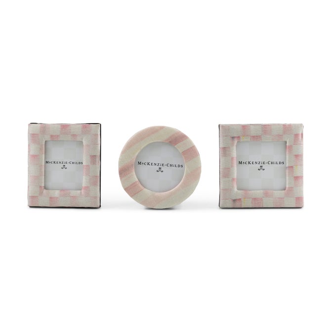 Rosy Fabric Frames, Set of 3 image number 0