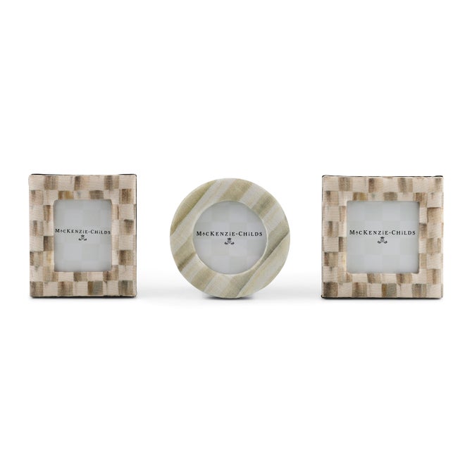 Mocha Fabric Frames, Set of 3 image number 0