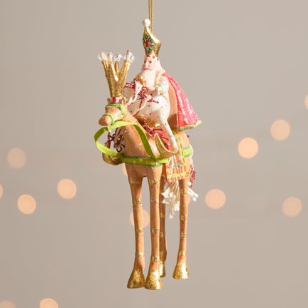 Patience Brewster Nativity Melchior on Horse Ornament