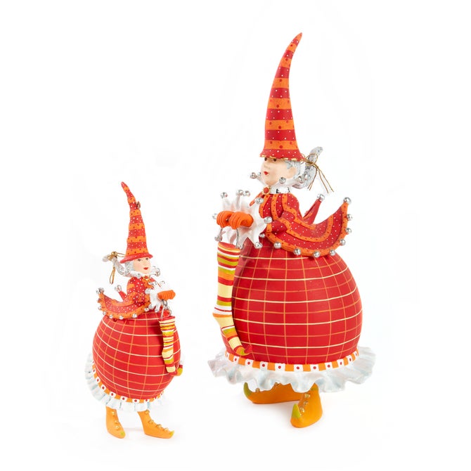 MacKenzie-Childs | Patience Brewster Dash Away Red Mrs. Santa Ornament