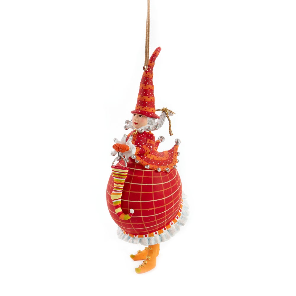 MacKenzie-Childs | Patience Brewster Dash Away Red Mrs. Santa Ornament