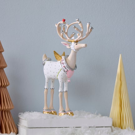 Patience Brewster Moonbeam Cupid Reindeer Figure