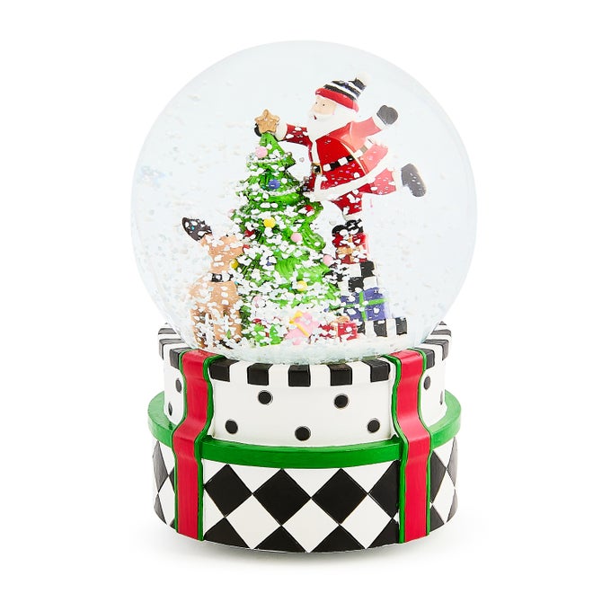 Santa & Rudolph Snow Globe image number 1