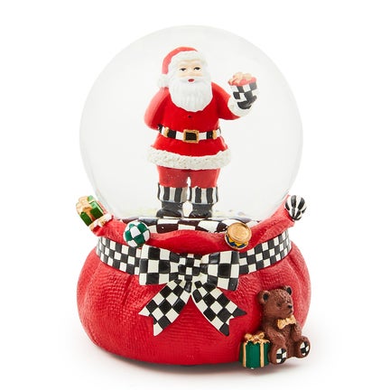 Gift Giving Santa Snow Globe