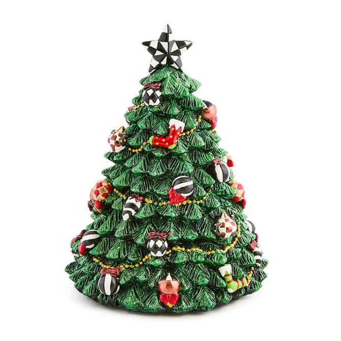Courtly Christmas Tree Rotating Music Box image number 1