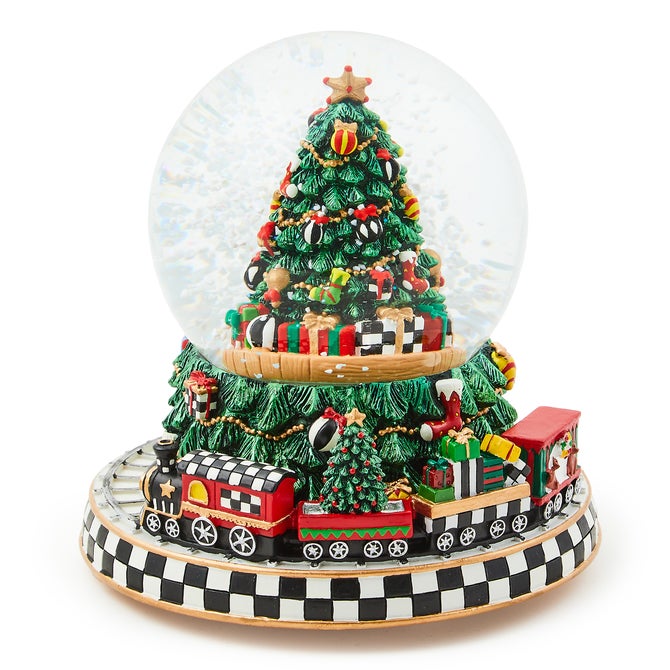 Cozy Christmas Tree & Train Snow Globe image number 2
