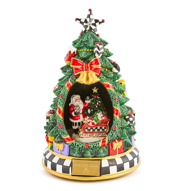 Courtly Christmas Tree & Santa Musical Display image number 0