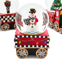 Holiday Train Snow Globe Set, Set of 3