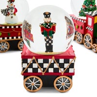 Holiday Train Snow Globe Set, Set of 3